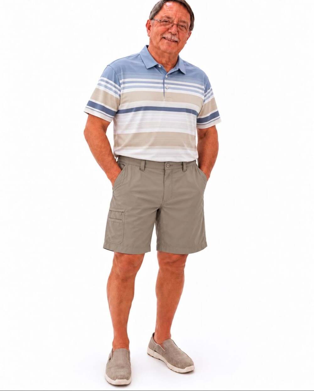 Callaway Golf Shorts Size 38 Grey Cargo Golf Performance